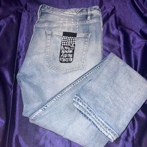 KSUBI JEANS SIZE 38, LIGHT BLUE DENIM